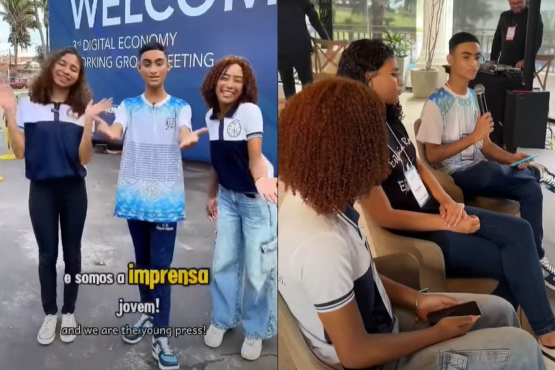 En los Centros Educa Mais algunos estudiantes participan del Club de Periodismo. Foto: Divulgación