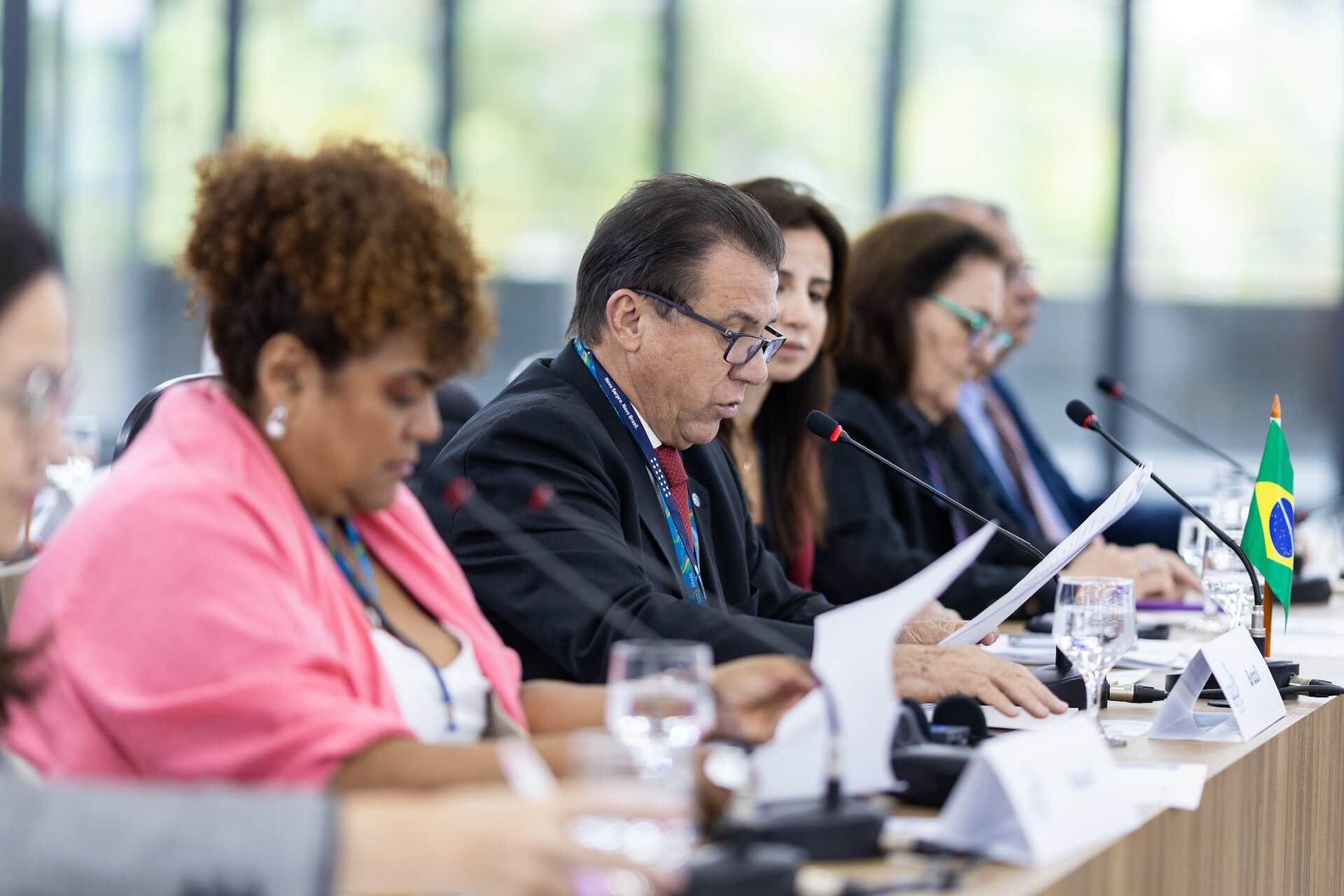 As demais reuniões do GT de Emprego foram em Brasília. Em março, o ministro Luiz Marinho participou da mesa. Foto: Divulgação/G20