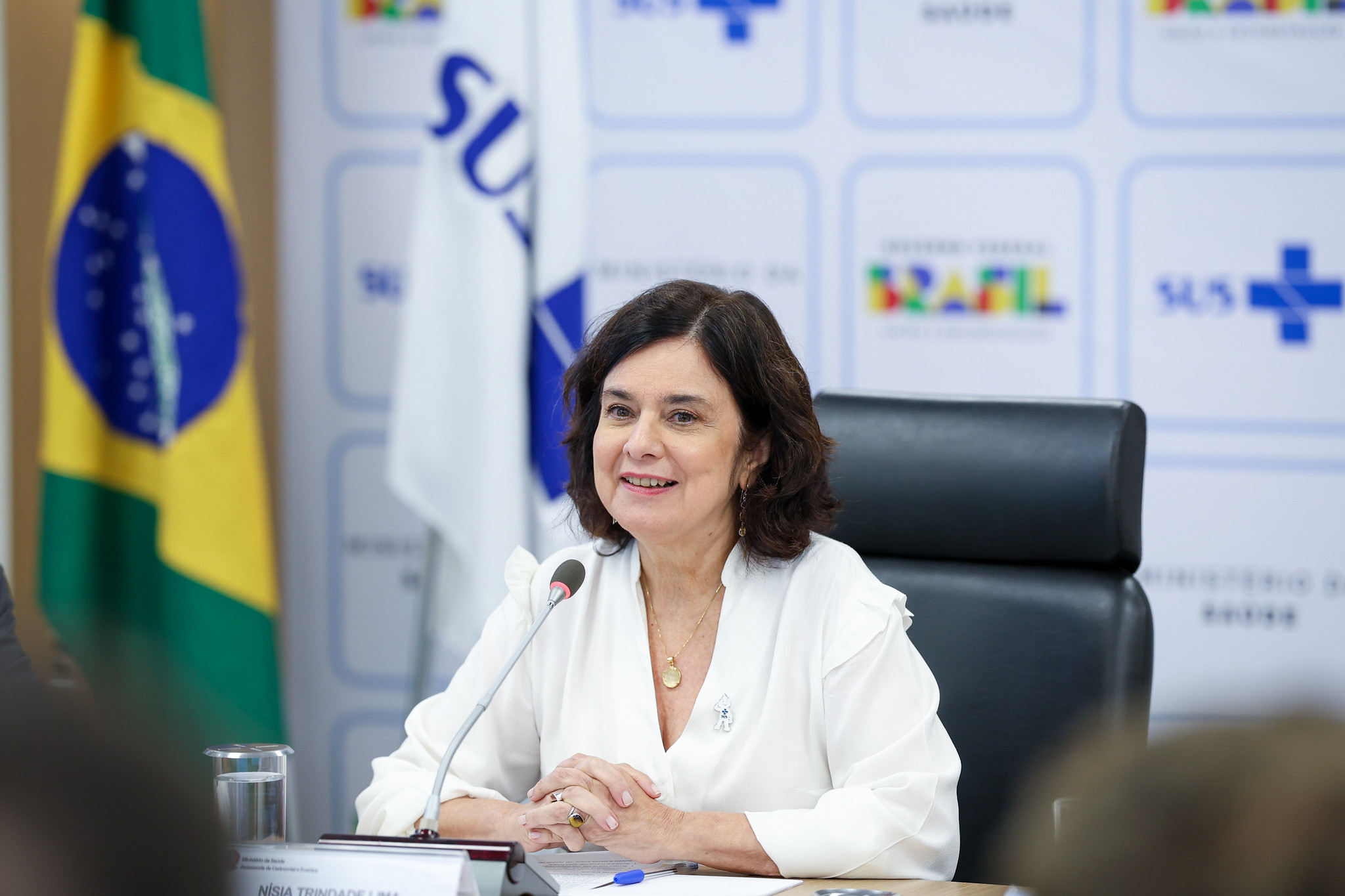 Nísia Trindade, Ministra de Salud de Brasil. | Foto: Walterson Rosa/Ministerio de Salud