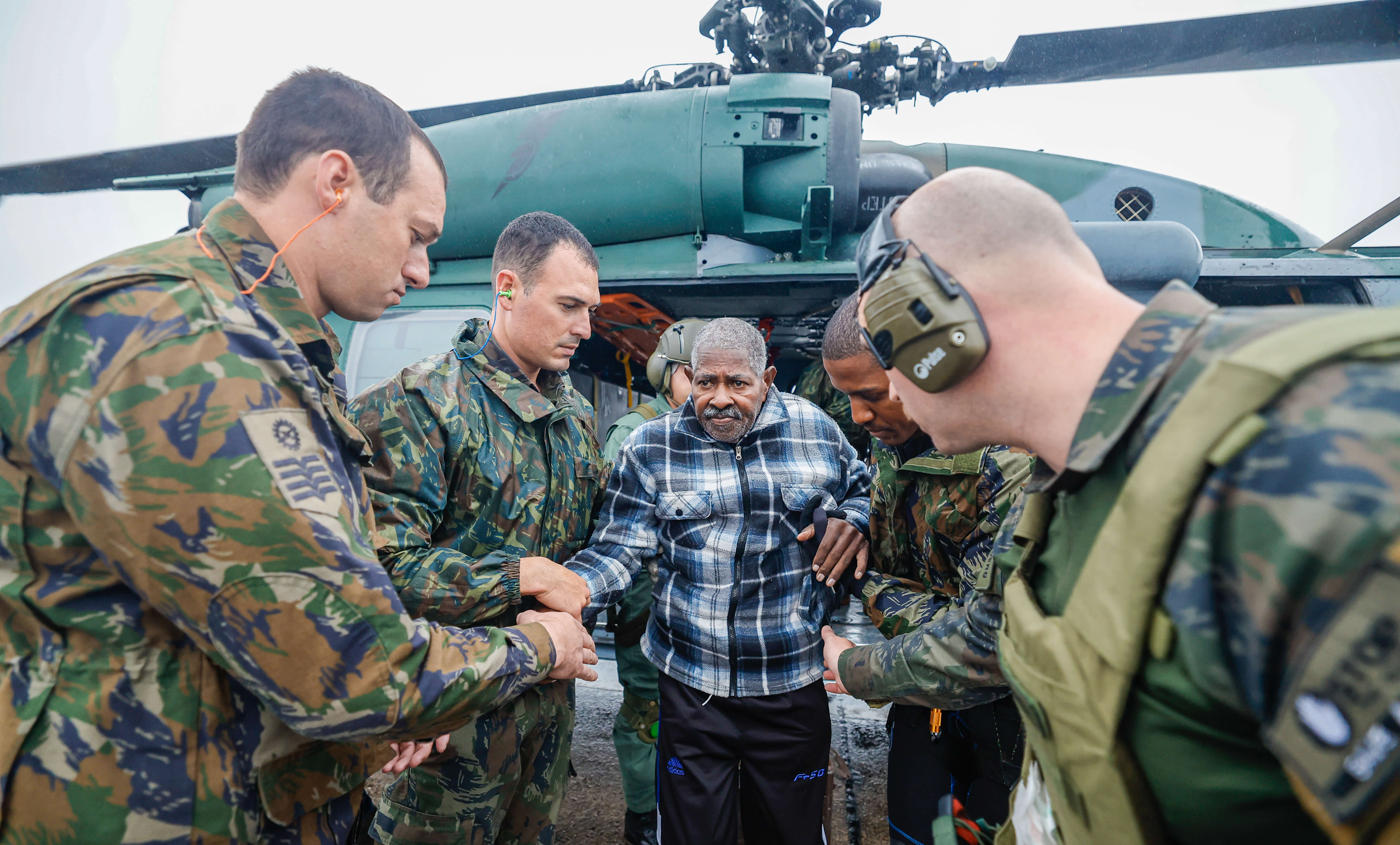People affected by the rains are rescued in Rio Grande do Sul | Photo: Ricardo Stuckert/PR