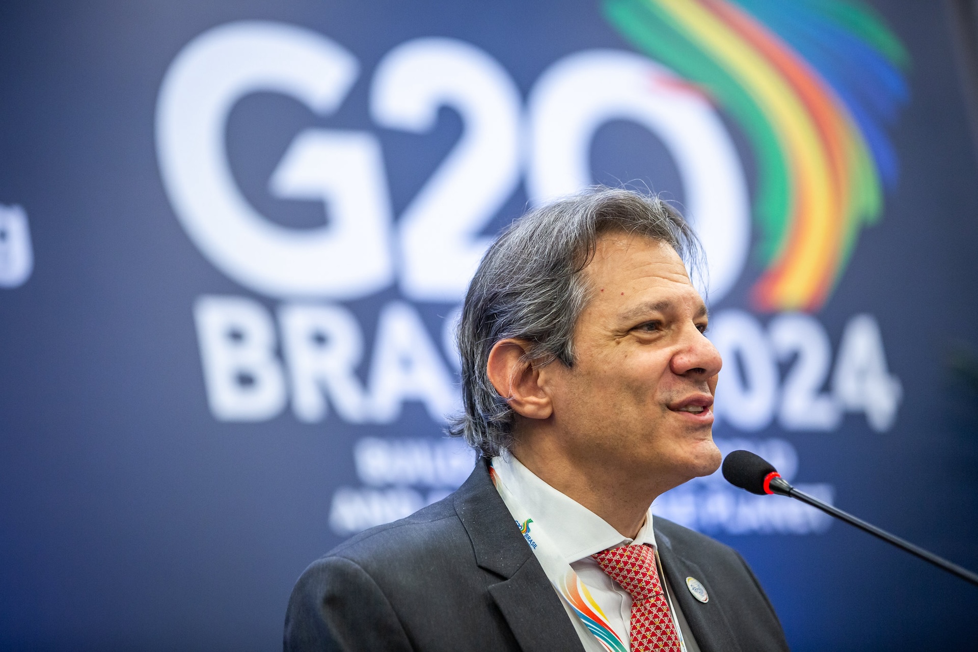 Fernando Haddad, Brasil's Finance Minister, announces consensus on key G20 Finance Track documents