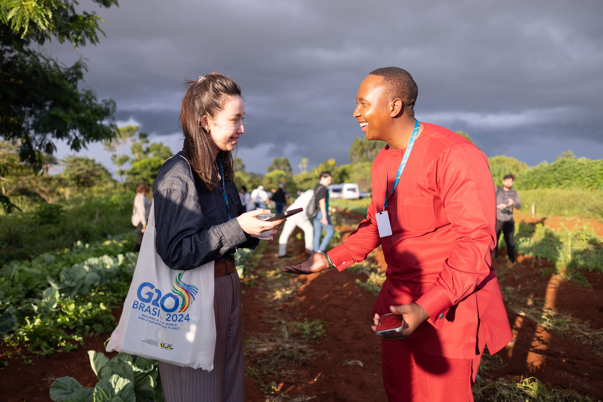 Em março, em reunião em Brasília, os delegados da Força-Tarefa fizeram uma visita à campo com foco a exemplos brasileiros bem sucedidos de combate à fome e à pobreza Foto: Divulgação/G20 Brasil