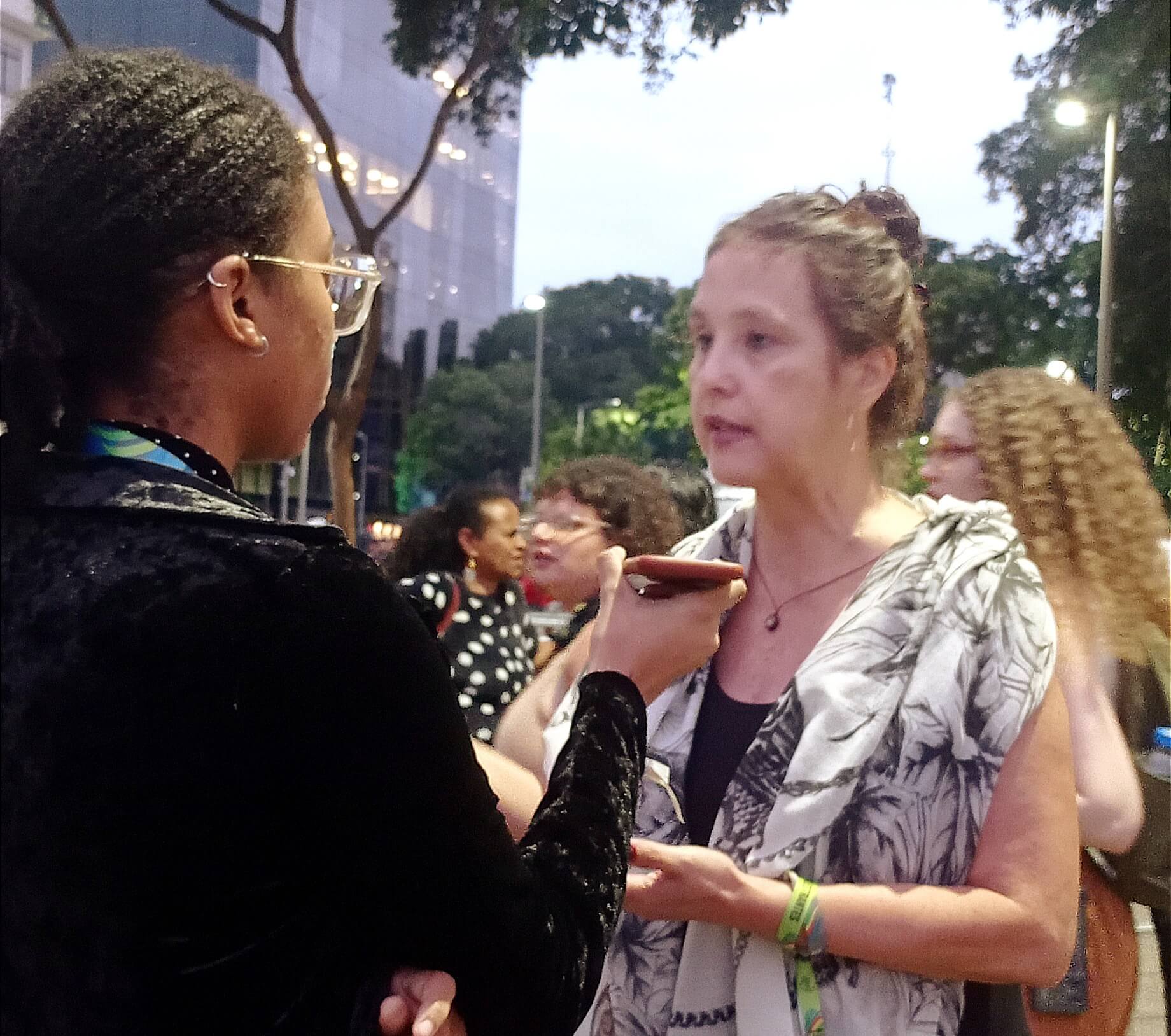 Ana Tojal, trabajadora social, integrante de Fenasps. (Foto: Maria Eduarda Galdino)