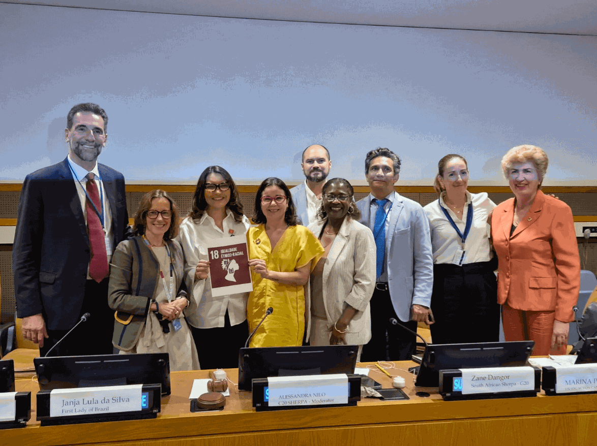 Evento do Civil 20 (C20) na Cúpula do Futuro, encontro que antecipa a Assembleia Geral da ONU. Foto: Divulgação/C20