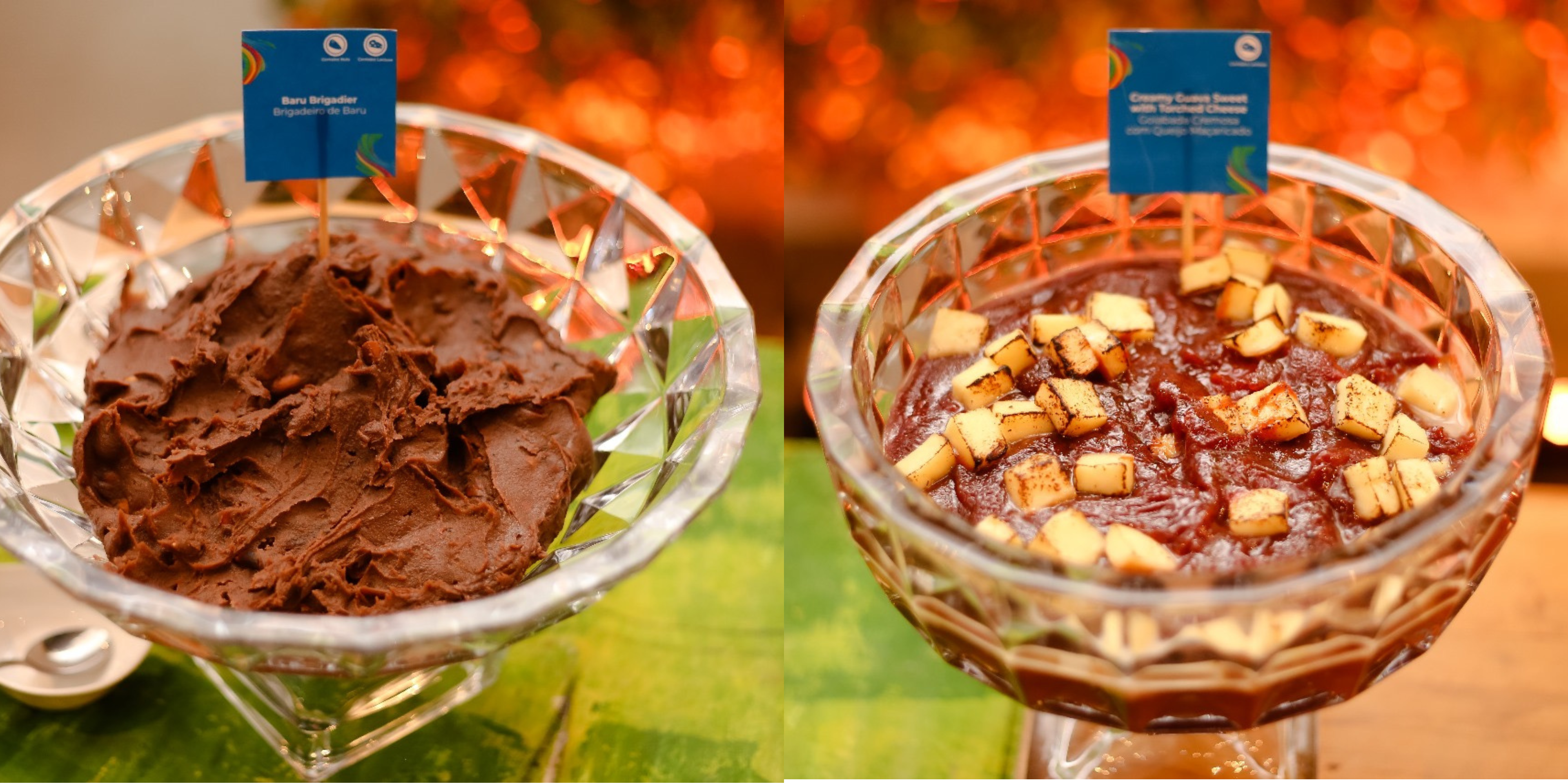 Entre as sobremesas, o famoso “Romeu e Julieta”, que mescla queijo e goiabada e um brigadeiro de baru reinventa o clássico de chocolate..Foto: Ricardo Chaves/MMulheres 