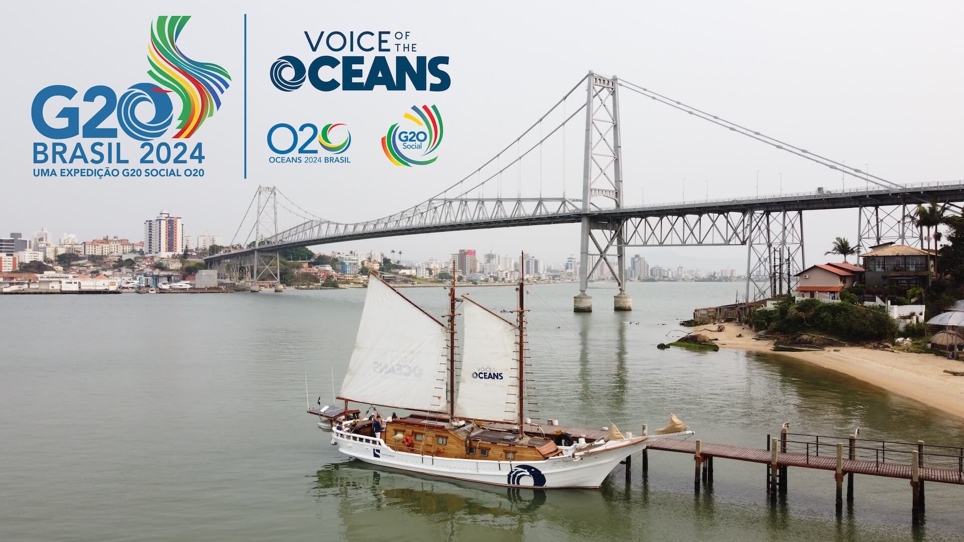 Veleiro Vitória Régia desembarca de Florianópolis, para traçar o seu novo trajeto: Rota Brasil. Foto/Divulgação: Voz dos Oceanos