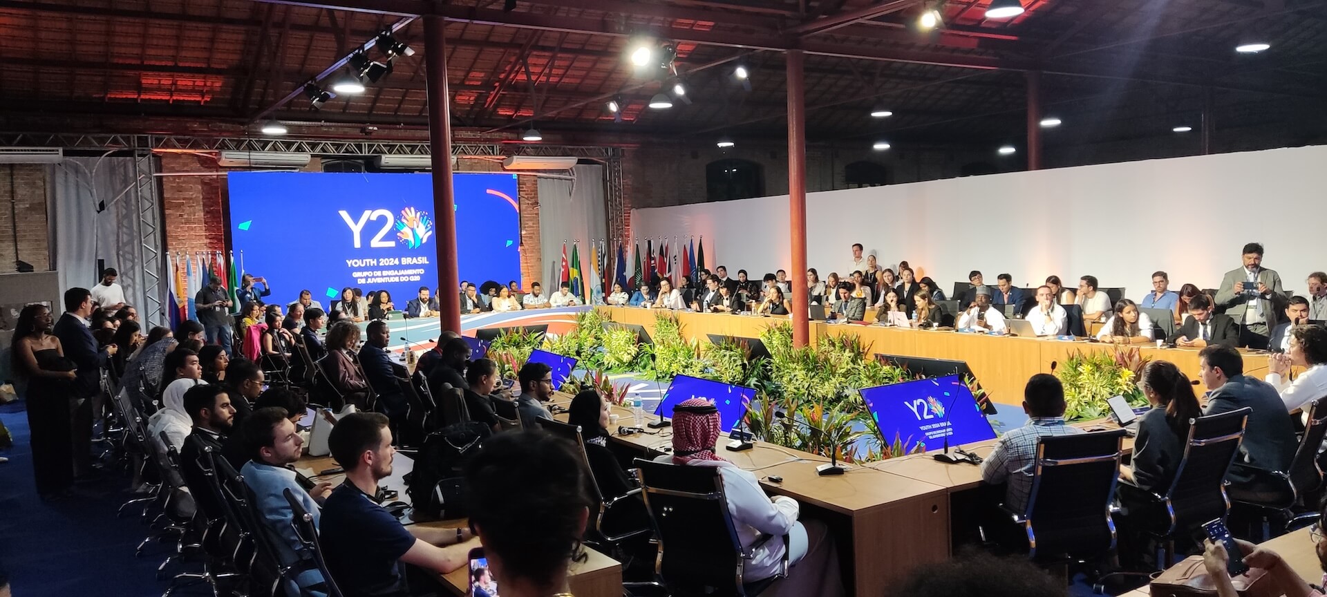 Cerimônia de encerramento da Cúpula do Y20 2024 no Galpão da Cidadania, Centro do Rio. Foto: Julia Lima