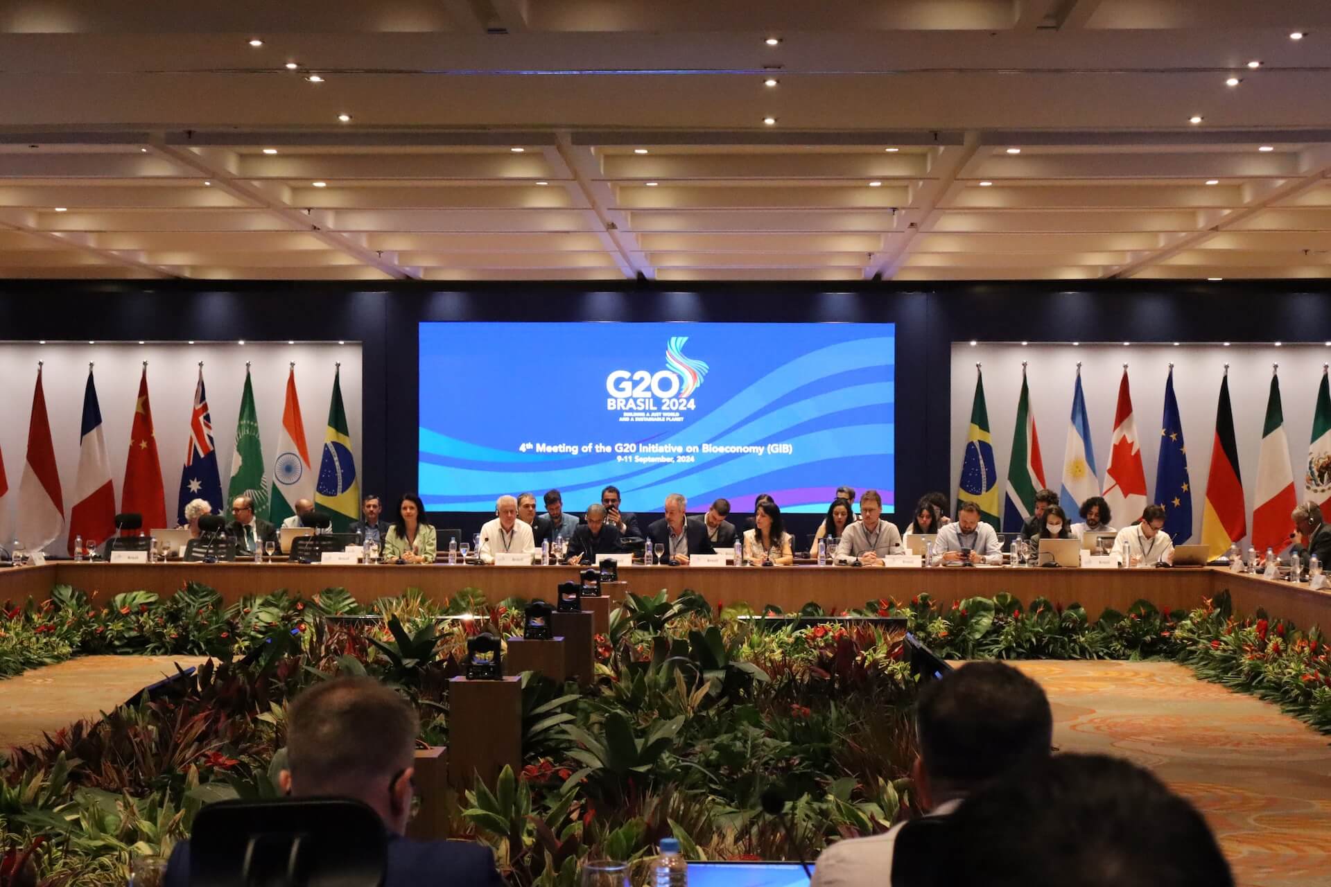 Delegados se reúnem na 4° reunião da iniciativa do G20 sobre Bioeconomia. Foto: Letícia Santana