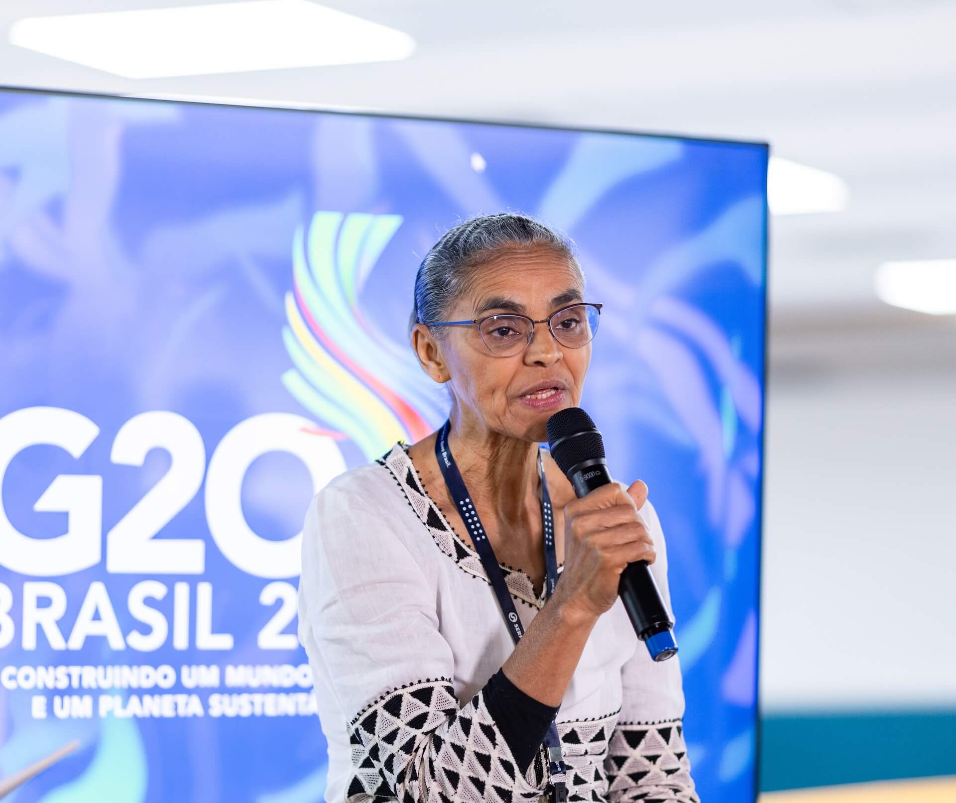 Marina Silva, ministra del Medio Ambiente y Cambio Climático de Brasil | Foto: Audiovisual G20