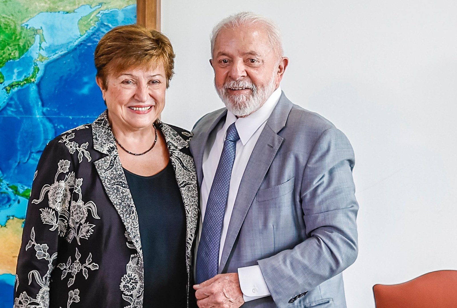 Lula con Kristalina Georgieva, la directora general del FMI.