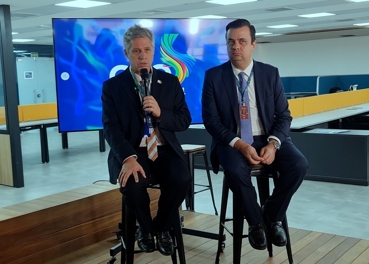 Press conference with the Minister for Agrarian Development and Family Farming (MDA), Paulo Teixeira. Credit: Audiovisual G20 Brasil
