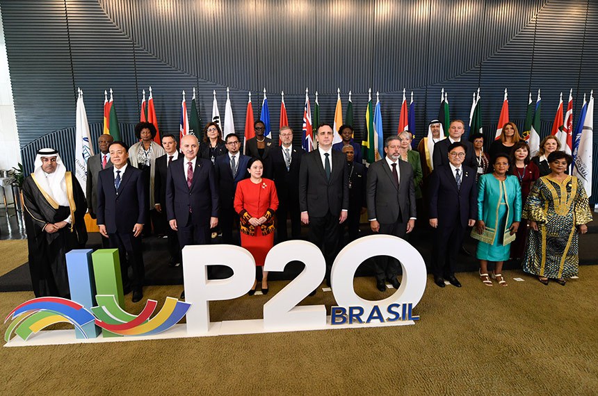 Cerimônia de encerramento da Cúpula do P20 na capital do Brasil, Brasília. Foto: Edilson Rodrigues/Agência Senado.