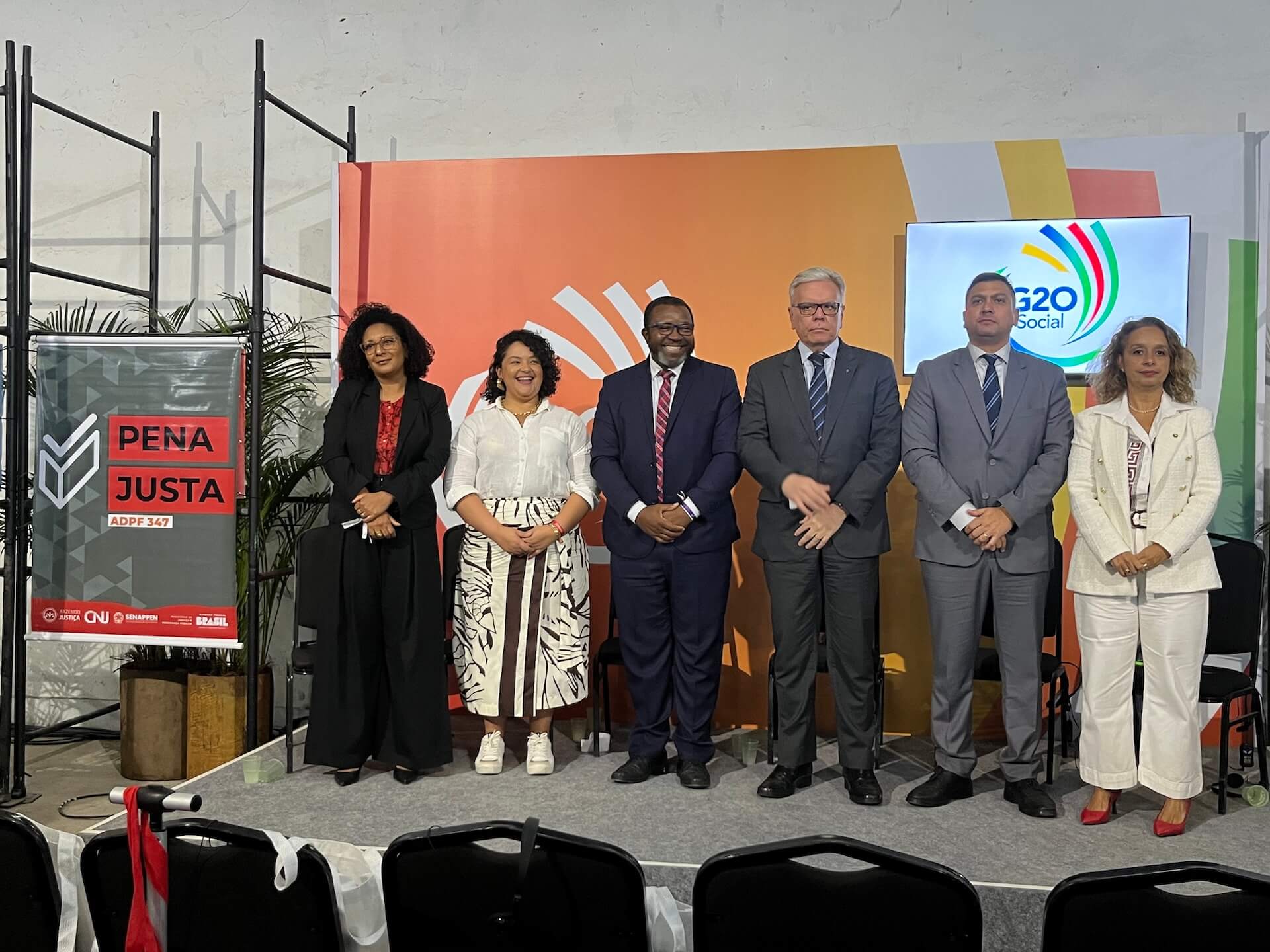 Autoridades de Segurança Pública se reúnem no G20 Social para discussão do plano Pena Justa. Foto: Malu Leal