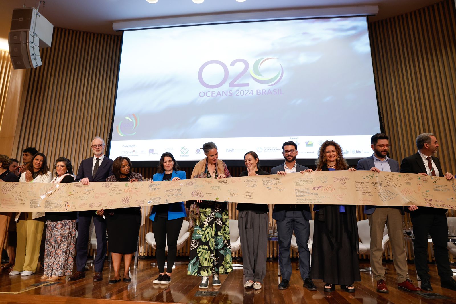 Ceremonia de clausura de la Cumbre del O20 en Río de Janeiro, donde se publicó el comunicado del grupo. Foto: Divulgación O20