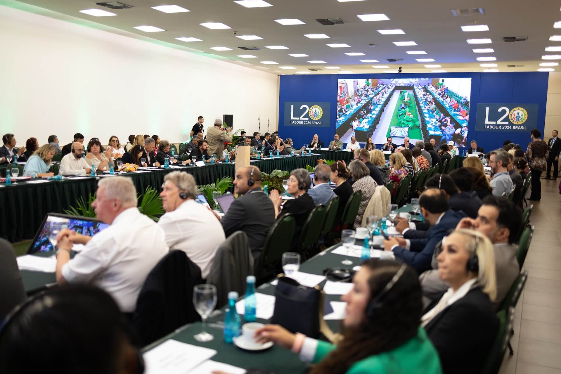 O Labour 20 teve sua Cúpula entre 23 e 24 de julho, simultaneamente à Reunião Técnica do Grupo de Trabalho de Emprego. O ministro Luiz Marinho participou da abertura. Foto: Audiovisual/G20