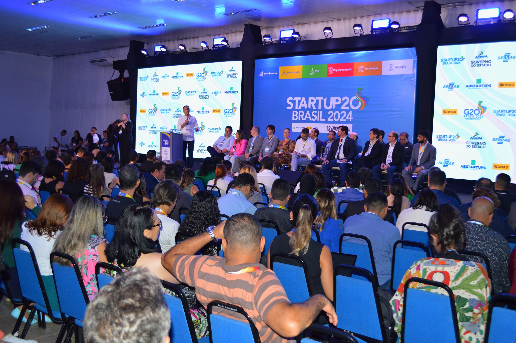 Abertura da primeira reunião do Grupo de Engajamento StartUp 20, realizada em Macapá, capital do Amapá. Crédito: Jhon Martins/Secom GEA