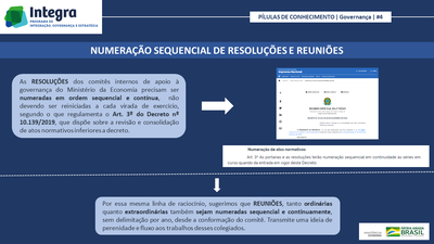 Pílula de Conhecimento #4 - Numeração de Resoluções e Reuniões