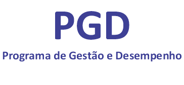 Fundo branco. Texto: PGD Programa de Gestão e Desempenho