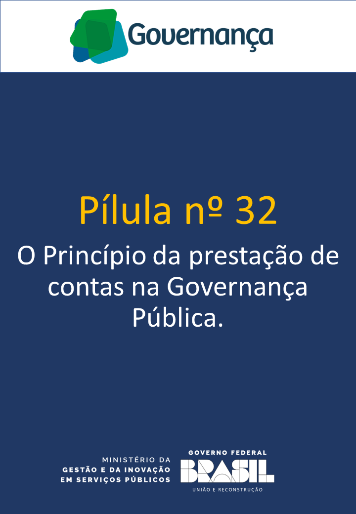 O princípio da prestação de contas na governança pública