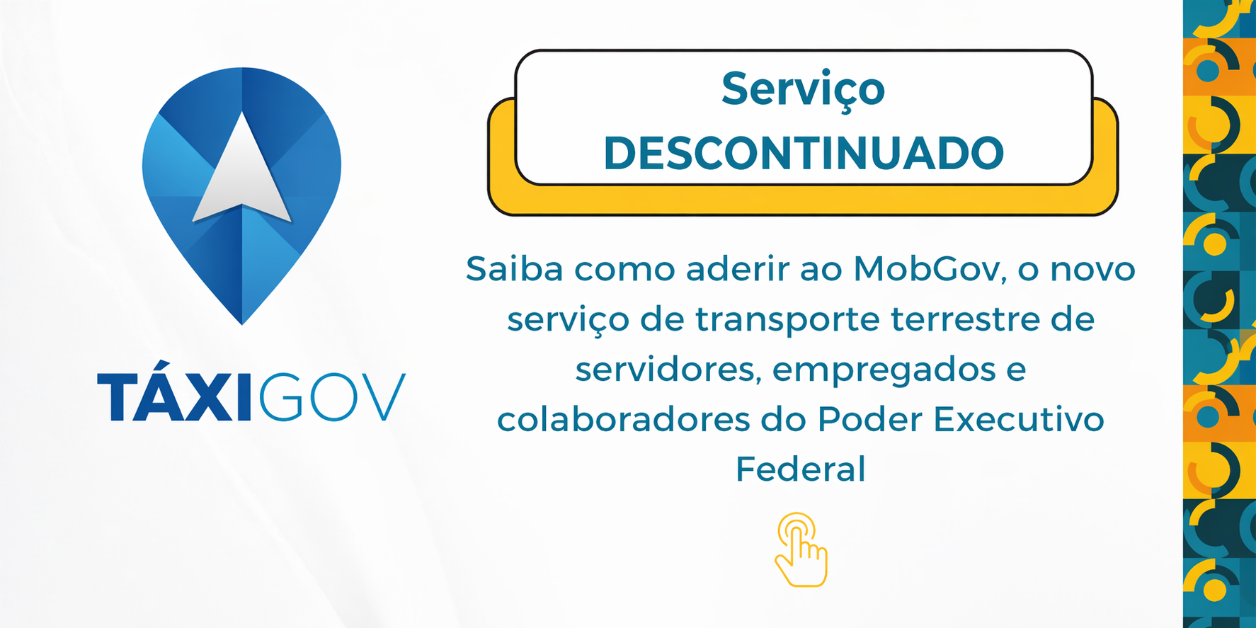Serviço TáxiGov Descontinuado