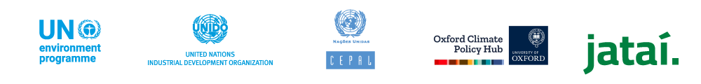 banner ONU, Unido United Nations Industrial Development Organization, CEPAL, Oxford Climate Policy Hub and Jataí