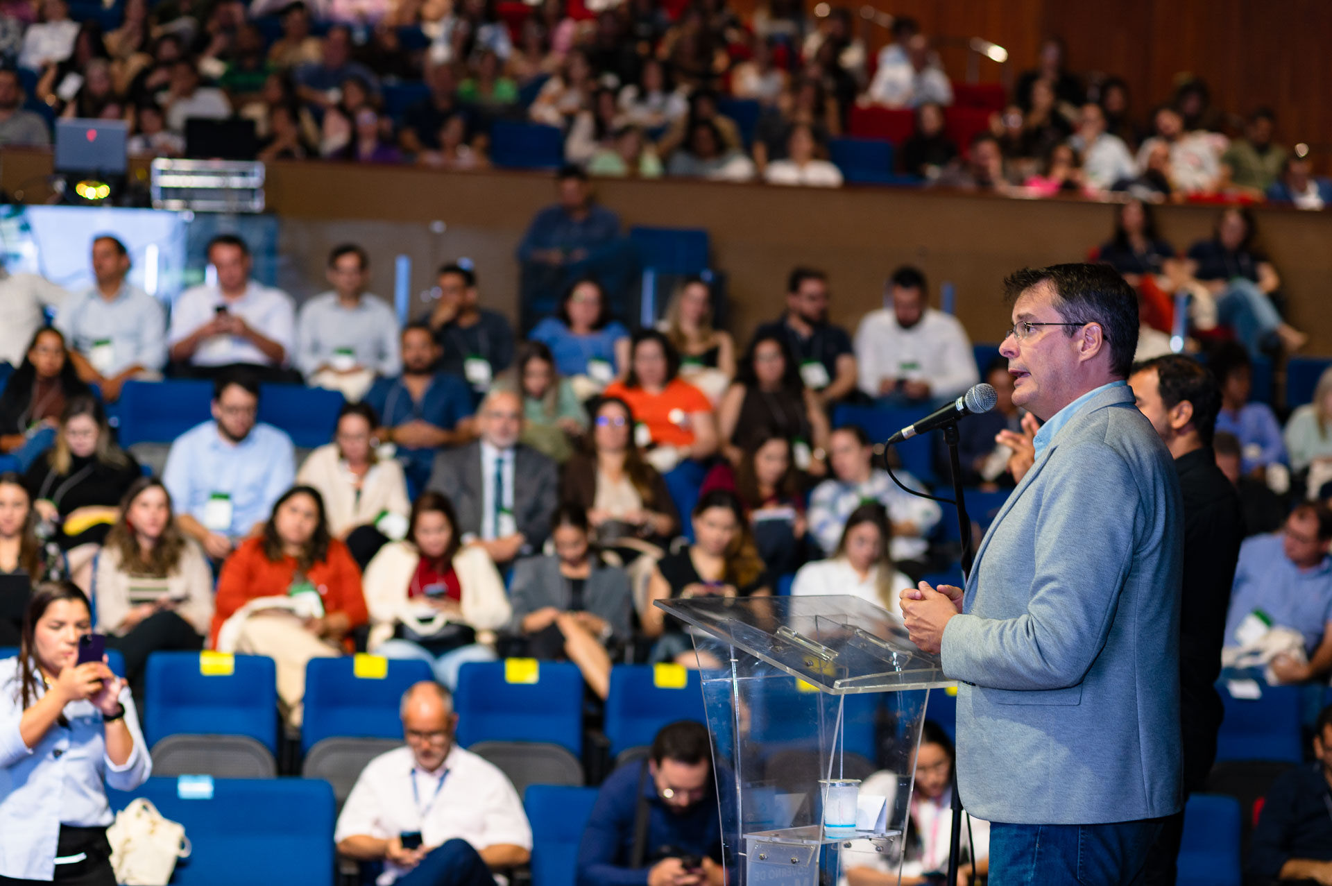 Secretário de Gestão e Inovação do MGI, Roberto Pojo, durante a abertura da oficina. Foto: Celso Magalhães