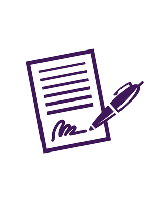 Ícone acordo de adesão