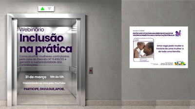 Webinário Inclusão das mulheres contratadas pela cota do Decreto nº 11.430/23