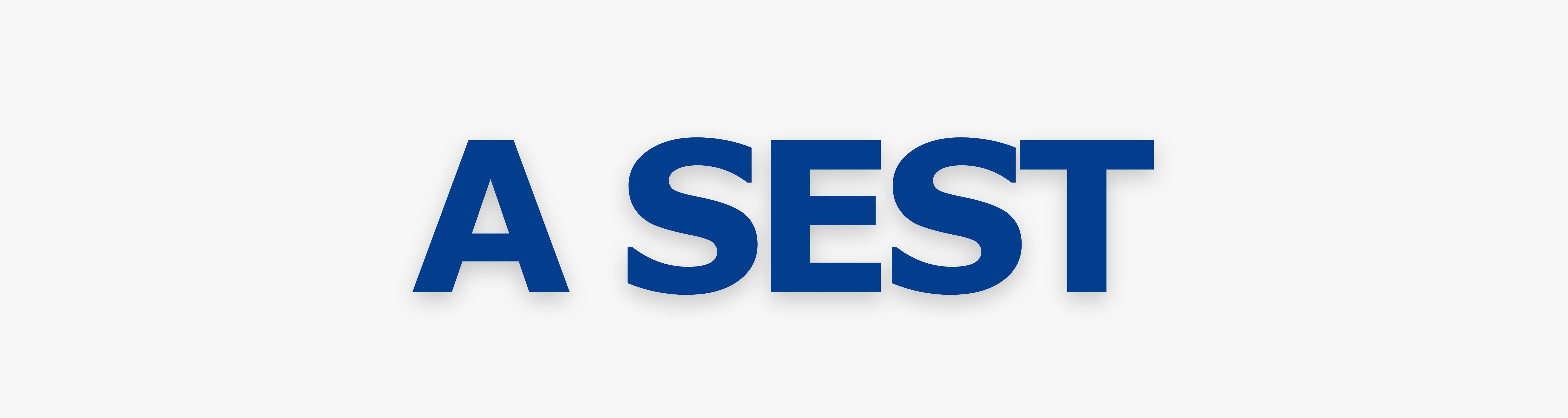 Botão com o nome "A SEST" no fundo cinza