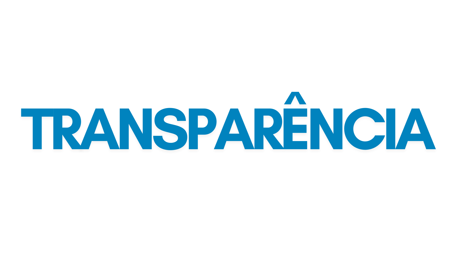 Imagem com fundo cinza escrito "TRASNPARÊNCIA" em azul. Elemento de uma lupa sobre um papel.
