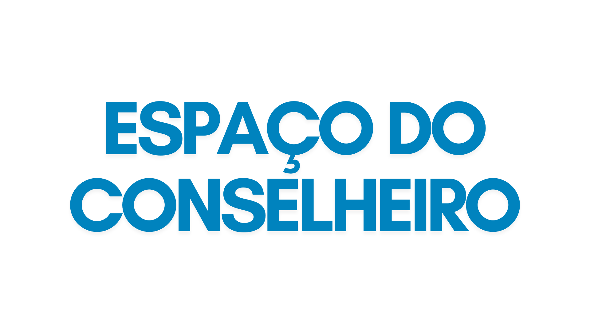 Imagem com fundo cinza, letras verdes escrito "Espaço do conselheiro", com um bonequinho acompanhado de uma engrenagem.