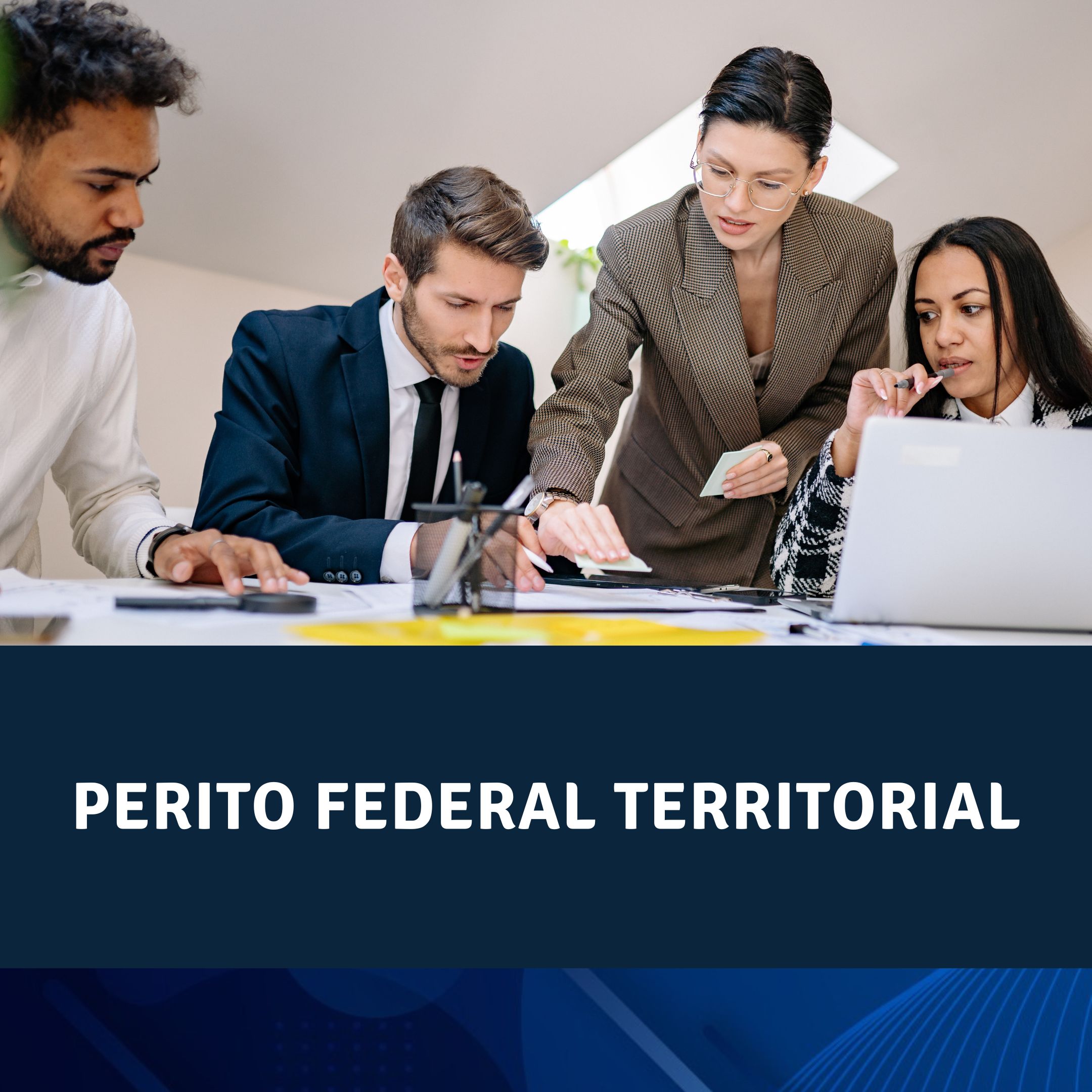 Banner escrito Perito Federal Territorial