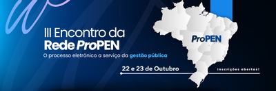 Banner encontro ProPEN - Inscrições abertas