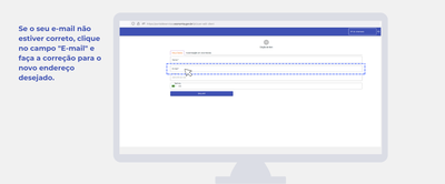 Atualizacao de dados cadastrais - email