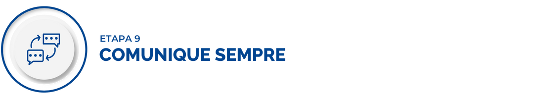 texto comunique sempre e imagem com bolões de comunicação