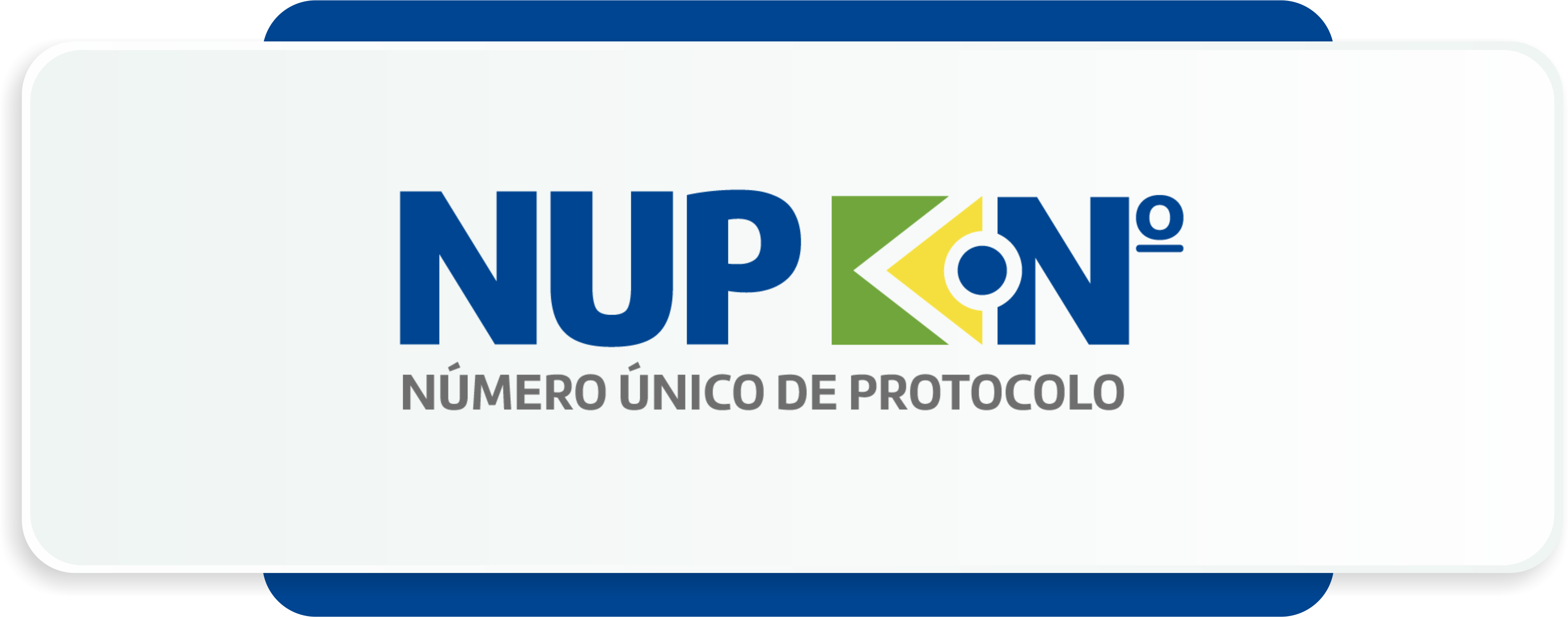 Link com logo do Número Único de Protocolo - NUP