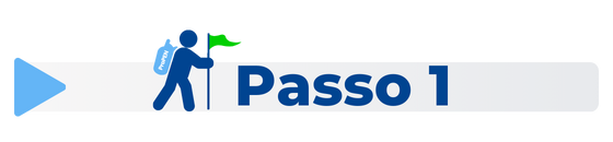 Ícone ilustrando uma pessoa iniciando o passo 1