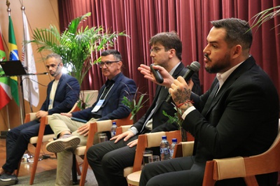 Palestrantes da mesa de lançamento do Módulo Assinatura Eletrônica.JPG