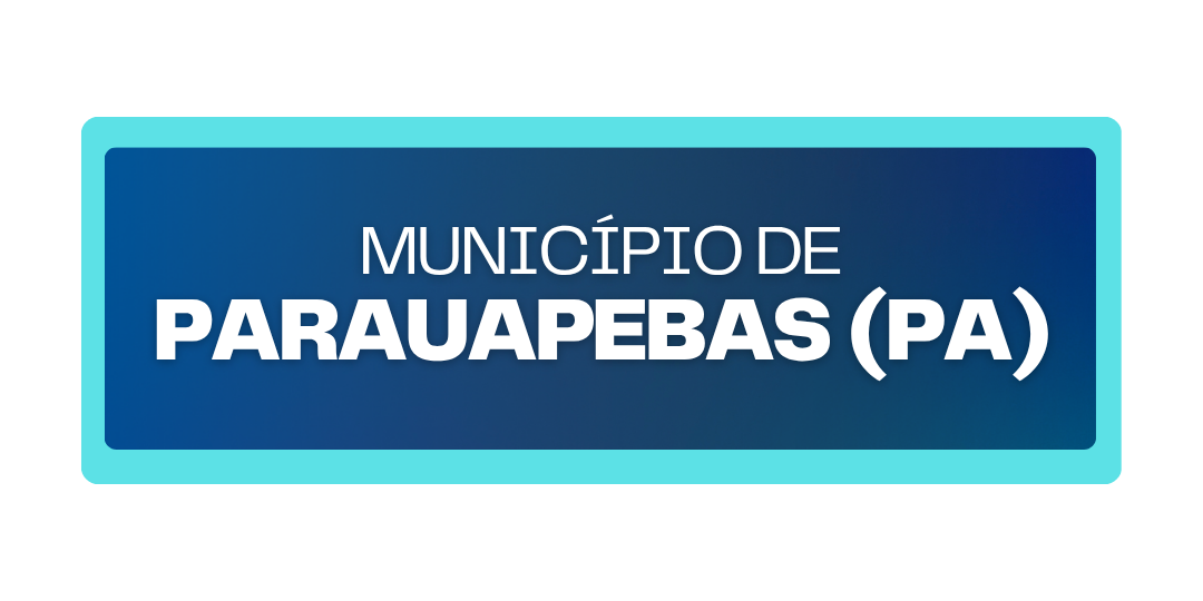 Botão fundo azul com informações sobre o municipio de parauapebas
