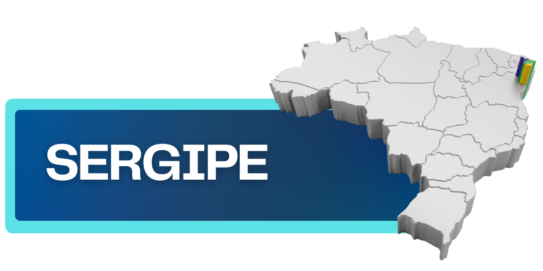 banner com mapa do Sergipe e link para página com canal de atendimento aos municípios