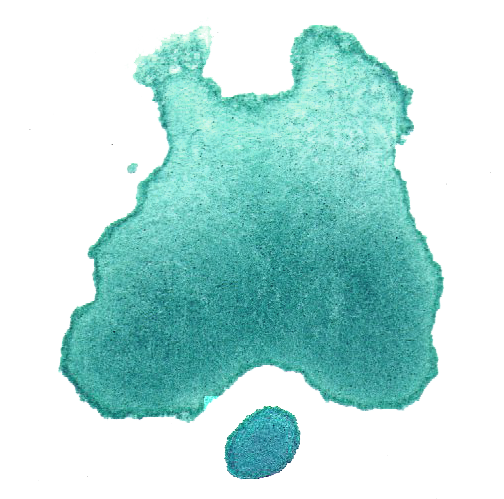 Ilustração de respingo de aquarela verde