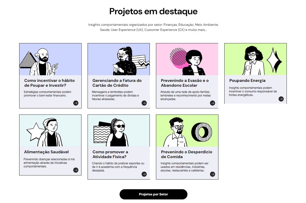 Projetos em Destaque - Mundo Comportamental