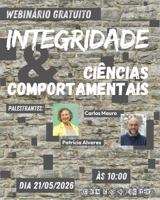 Banner ilustrativo do Webinário da Rede Cinconecte: "Integridade".