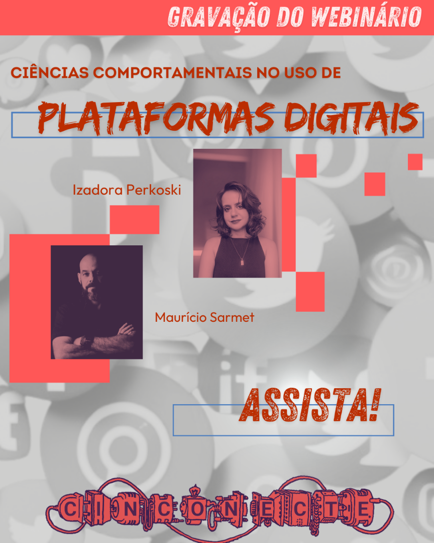 Banner convite para assistir à gravação do Webinario Plataformas Digitais da Rede Cinconecte