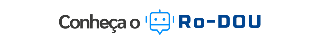 Banner apresentando o Ro-DOU, robô de pesquisa automatizada no Diário Oficial da União com desenho de um robô ilustrado sorrindo