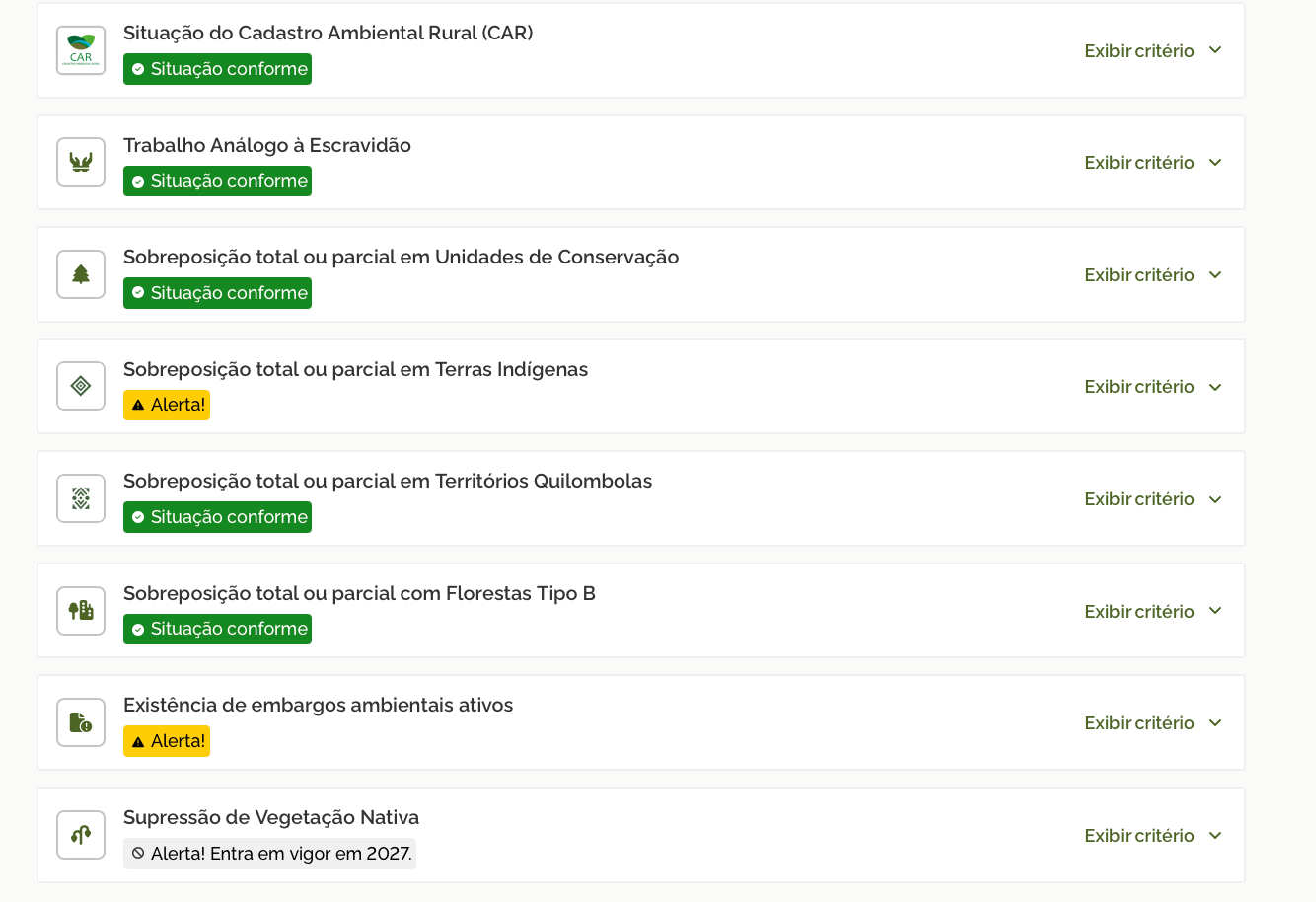 Visualizar painel "Tô em dia?"