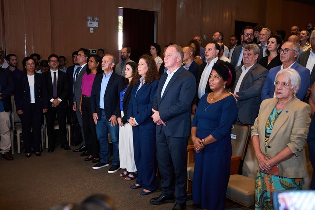Além da ministra e do governador, evento reuniu na capital capixada representantes do governo federal e estadual para debater os benefícios da parceria. Foto: Vitor Ribeiro