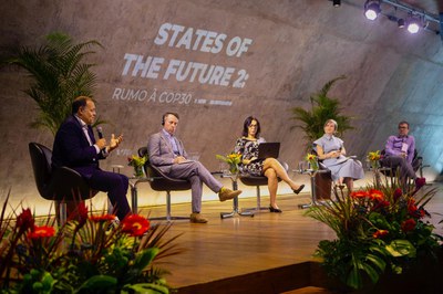 Participantes do evento States of the Future debatem os futuros do governo diantes dos desafios globais. Foto:Ana Carolina Fernandes