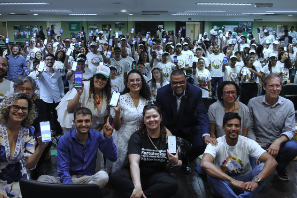 Cerimônia de abertura da Feira Tecendo Saberes, em Brasília. Foto: Adalberto Marques.