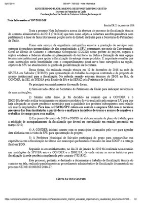Nota Informativo Nº 897/2019 